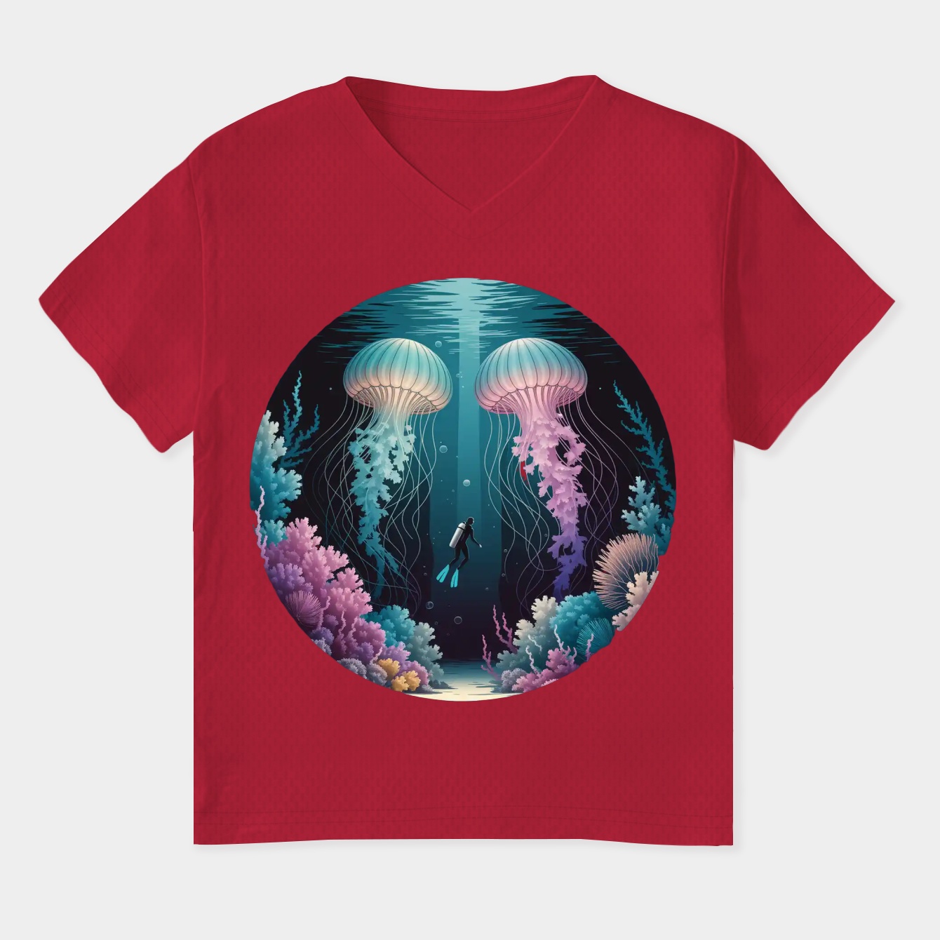 Subnautica Women's Plus Size V-Neck T-Shirt