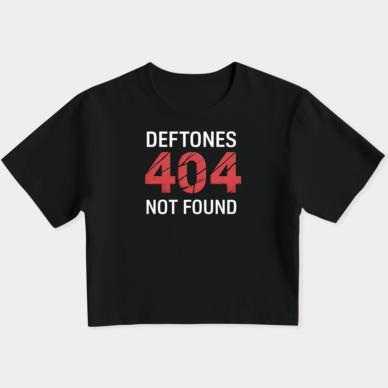 404 Not Found Deftones Women's Slim Fit Baby Tee