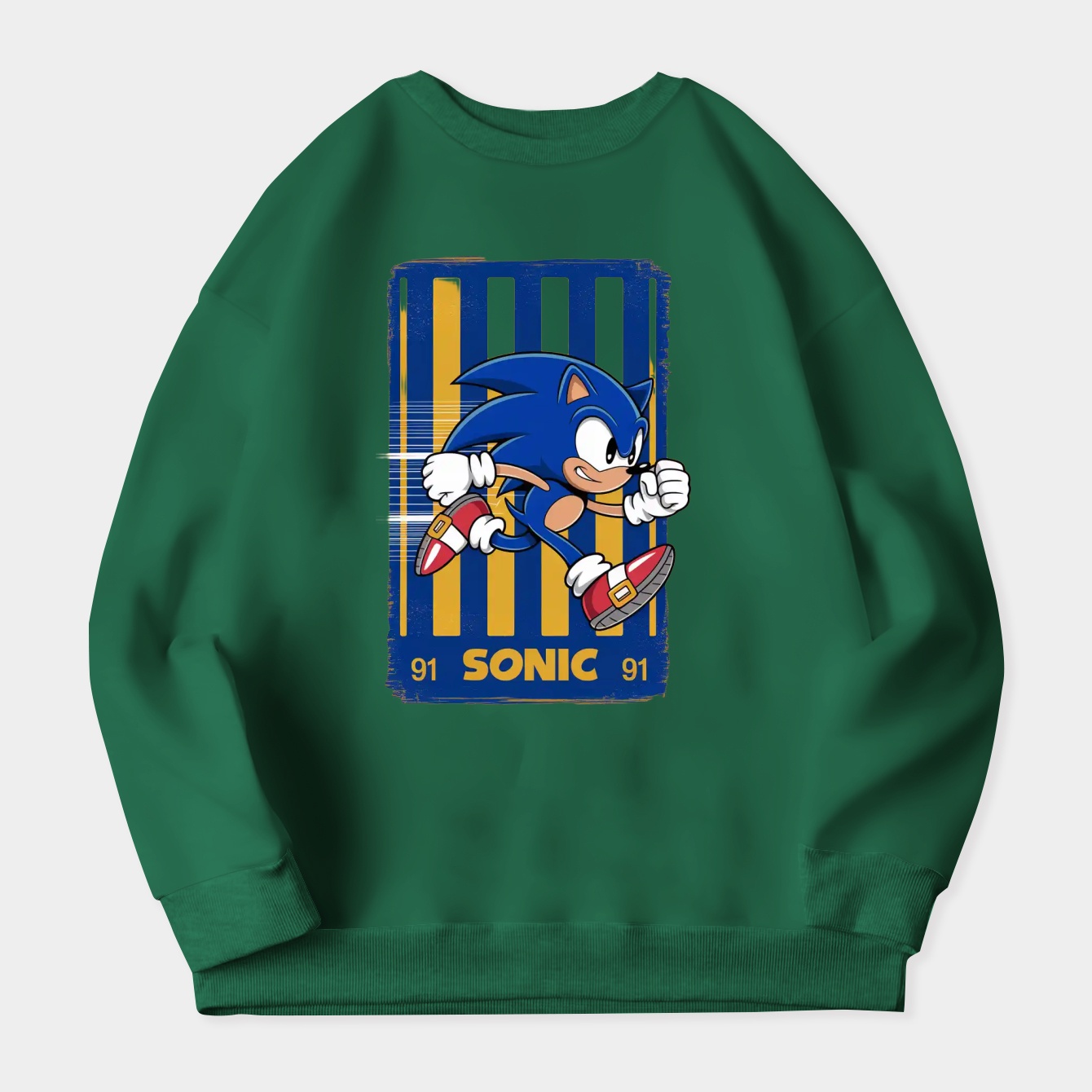 Sonic The Hedgehog Sonic Speed Color Women's Crewneck Sweatshirt