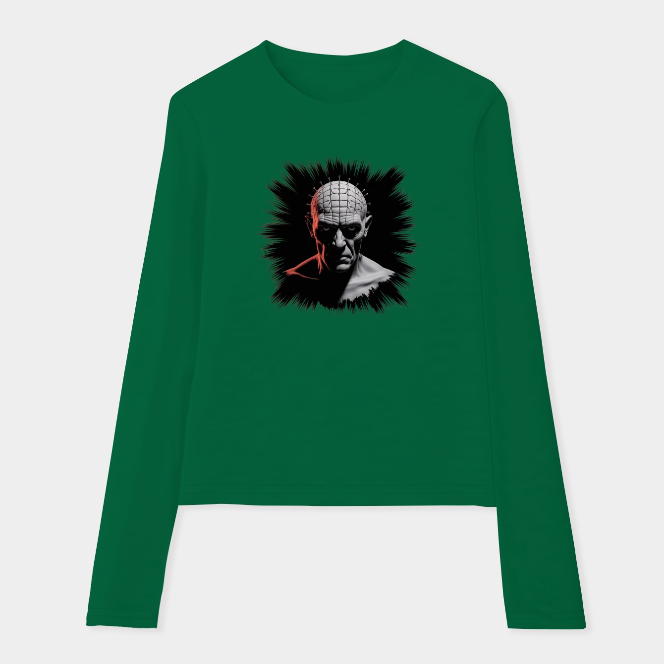 hellraiser dark visage design Women's Soft Long Sleeve T-Shirt