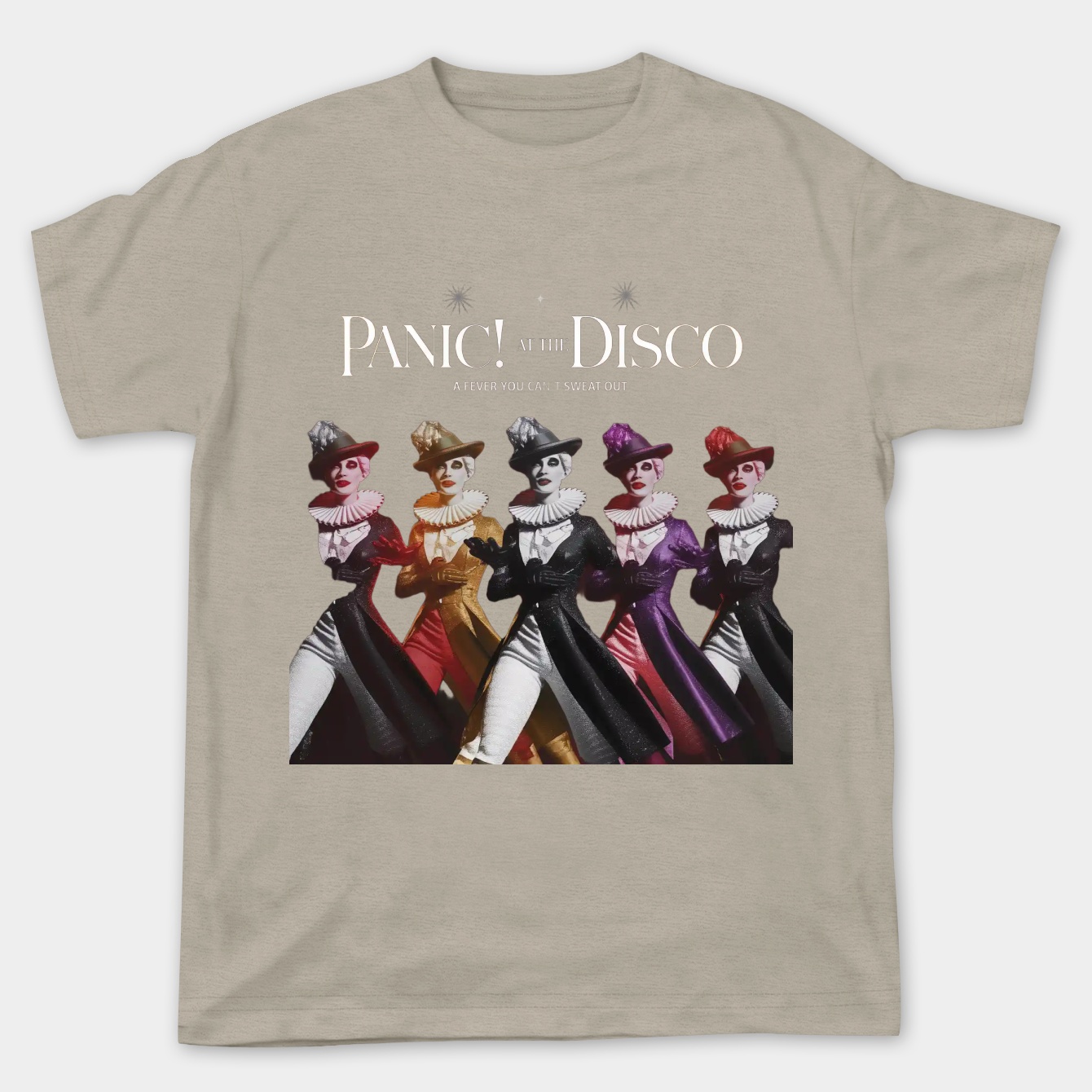 Famous pop stars in cartoon style.