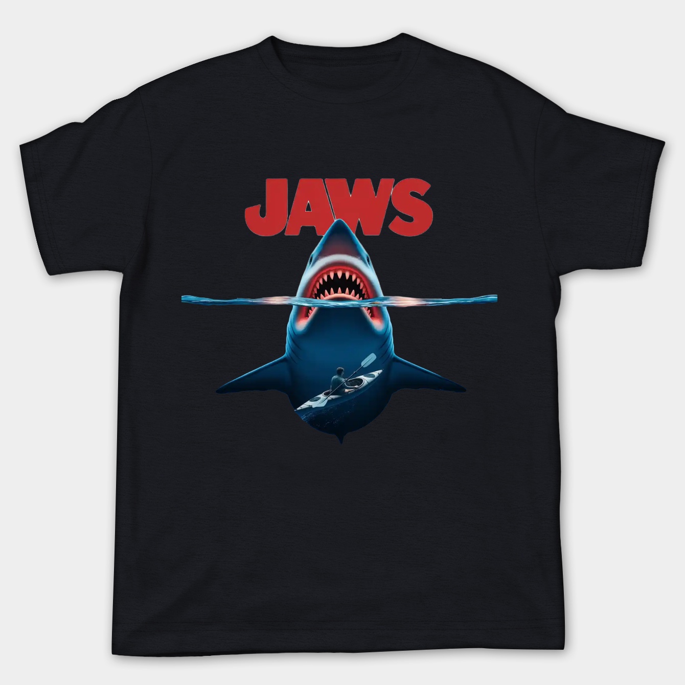Jaws Shark Attack Scene Women's Plus Size T-shirt