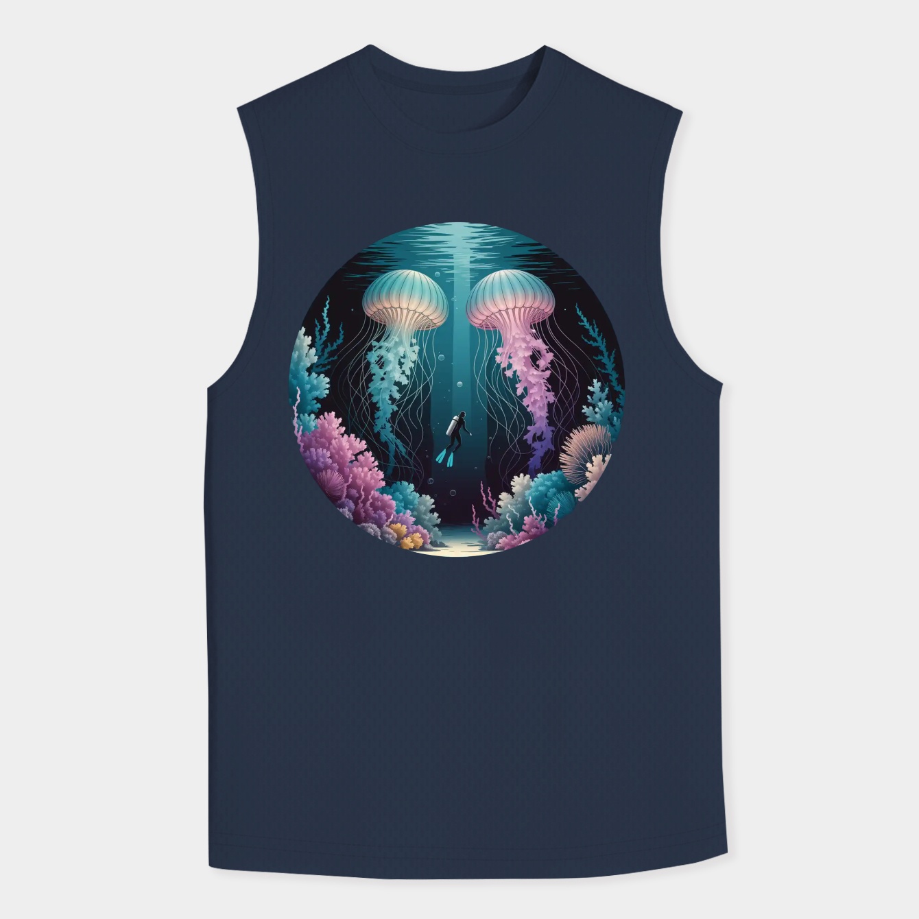 Subnautica Men's Big & Tall Tank Top