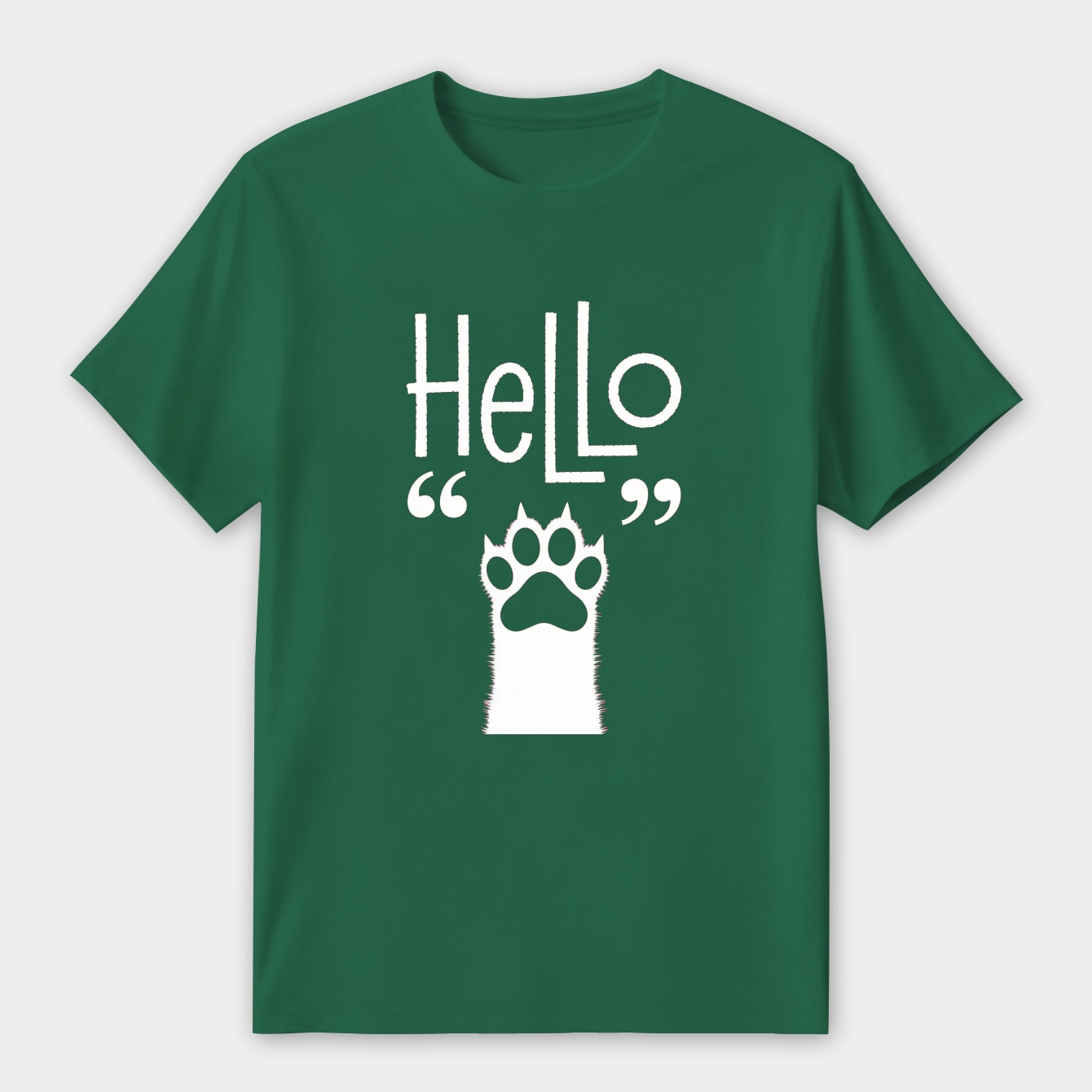 Hello Cat Paw Women's Premium Soft T-Shirt