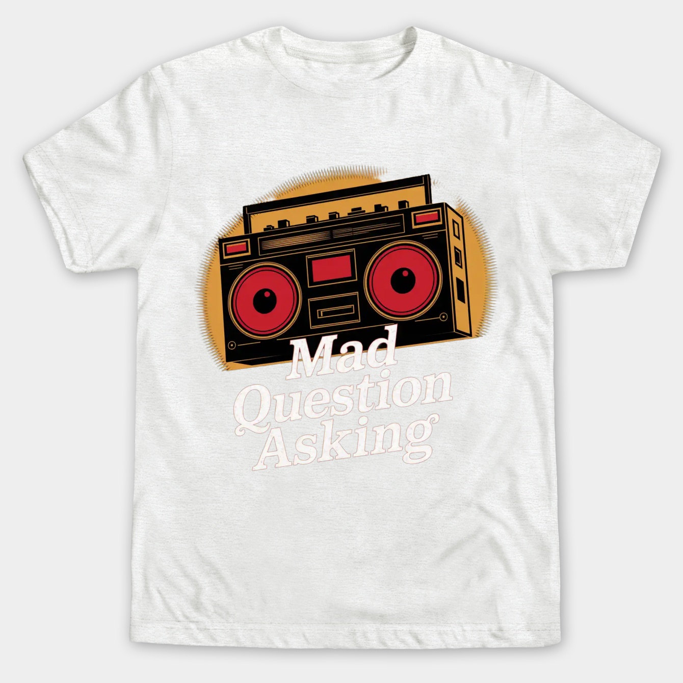 Mad Question Asking Distressed Style Men's Big & Tall T-shirt