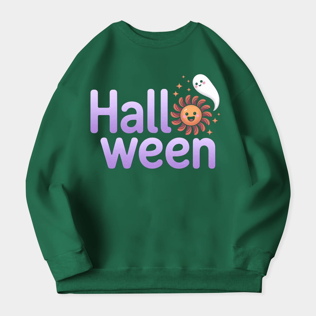 cute halloween ghost Women's Crewneck Sweatshirt