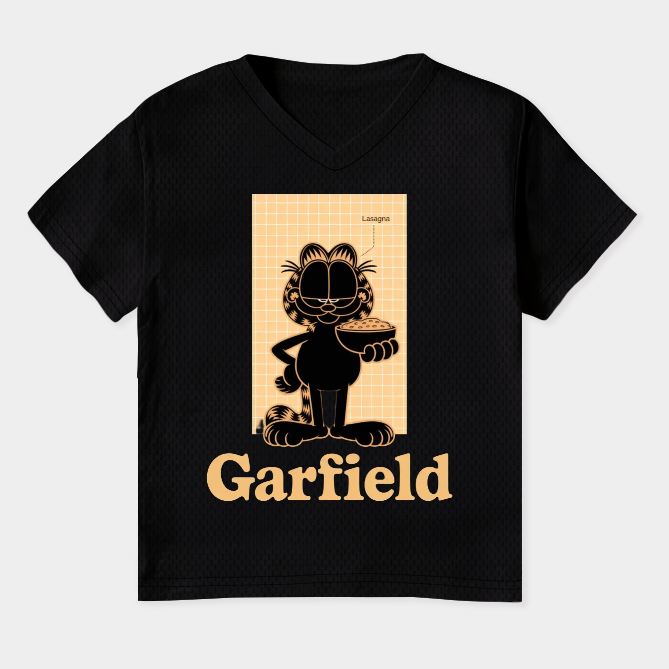 Garfield Cat Schematic Women's Plus Size V-Neck T-Shirt
