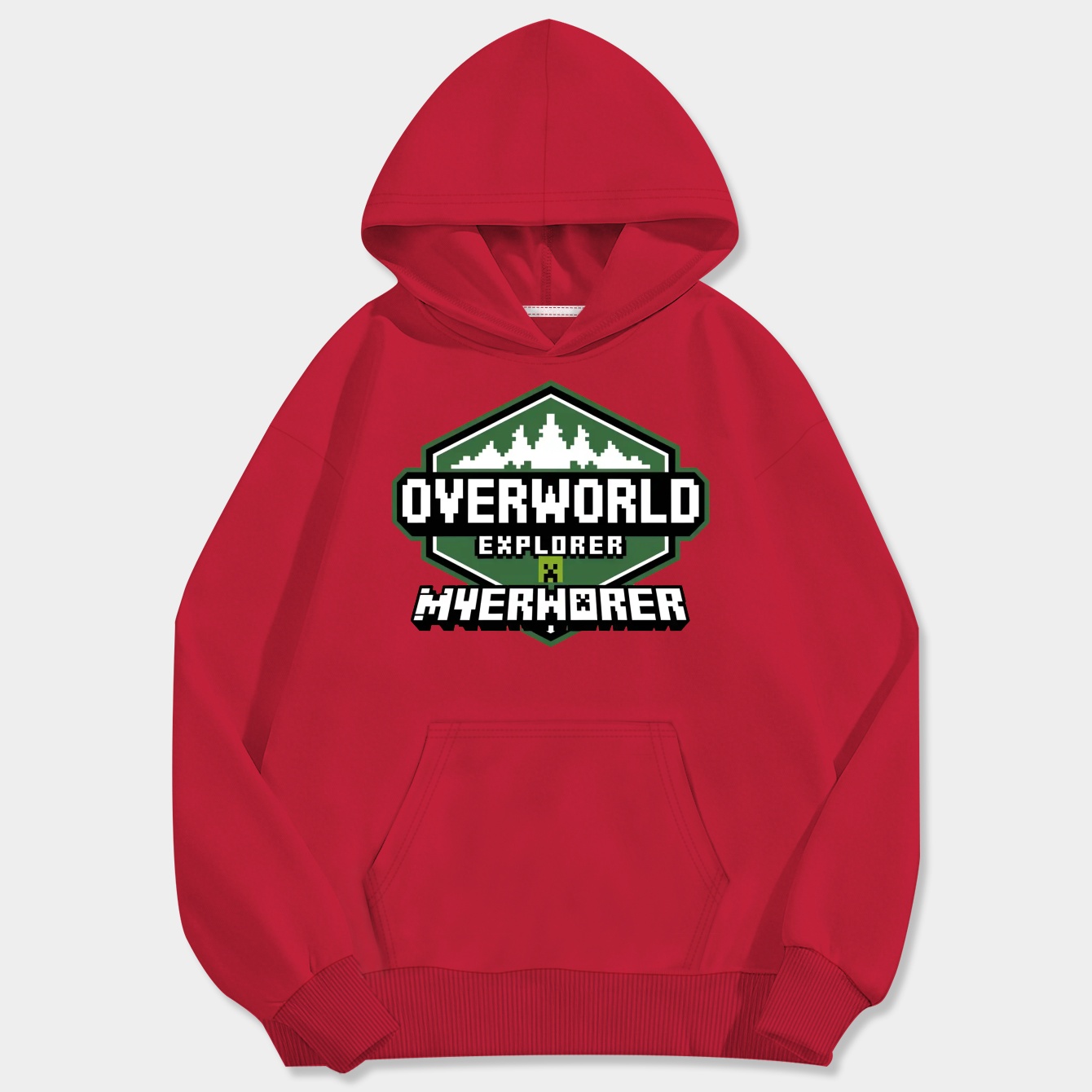Minecraft Overworld Explorer Men's Big & Tall Hoodie