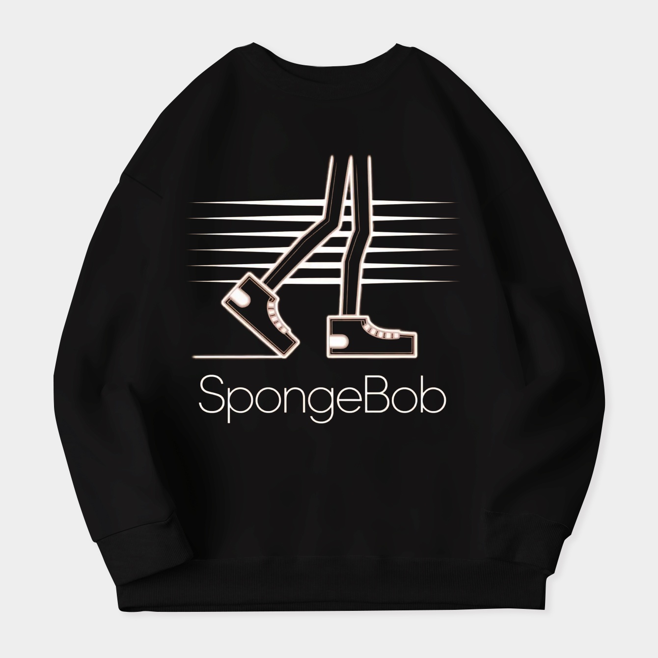 Michael Jackson Spongebob Moonwalker Women's Crewneck Sweatshirt