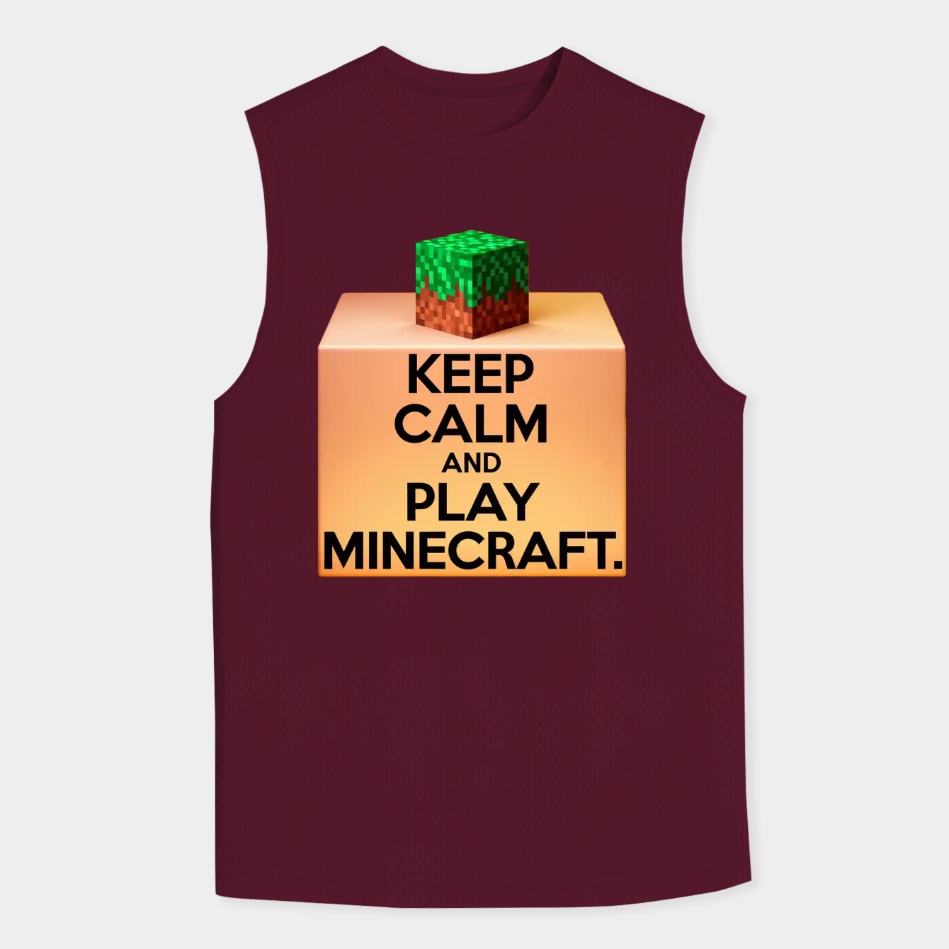 Keep calm and play minecraft Men's Tank Top