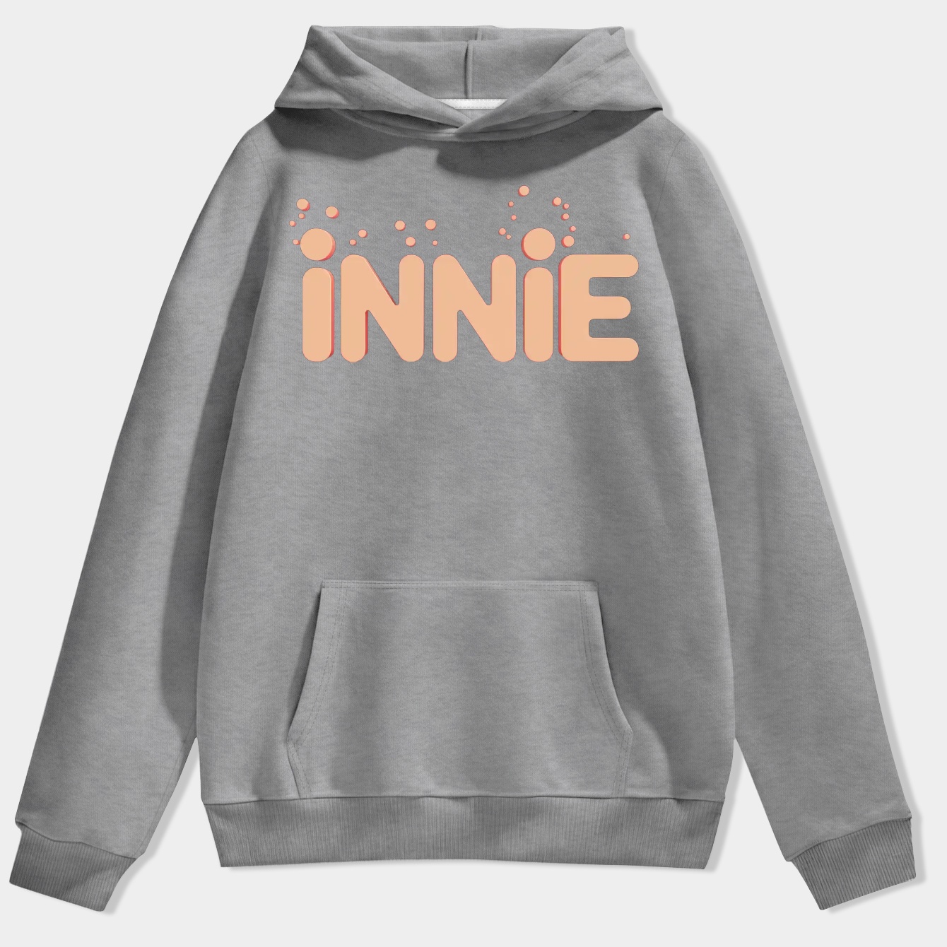 Innie Bold Letter Design Men's Hoodie