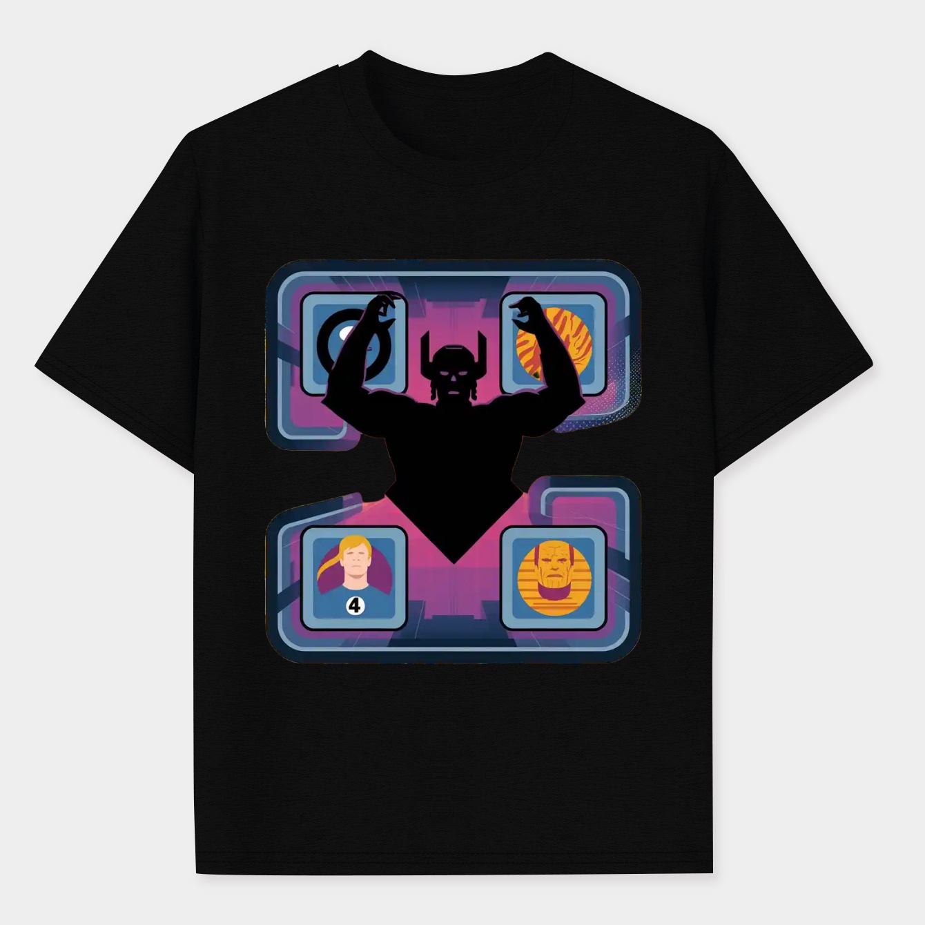 The Fantastic Four: First Steps Fantastic Four Versus Galactus Men's Performance Athletic T-Shirt