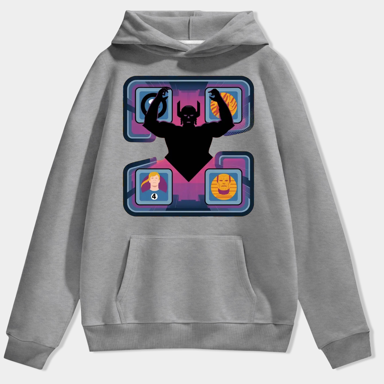 The Fantastic Four: First Steps Fantastic Four Versus Galactus Men's Hoodie