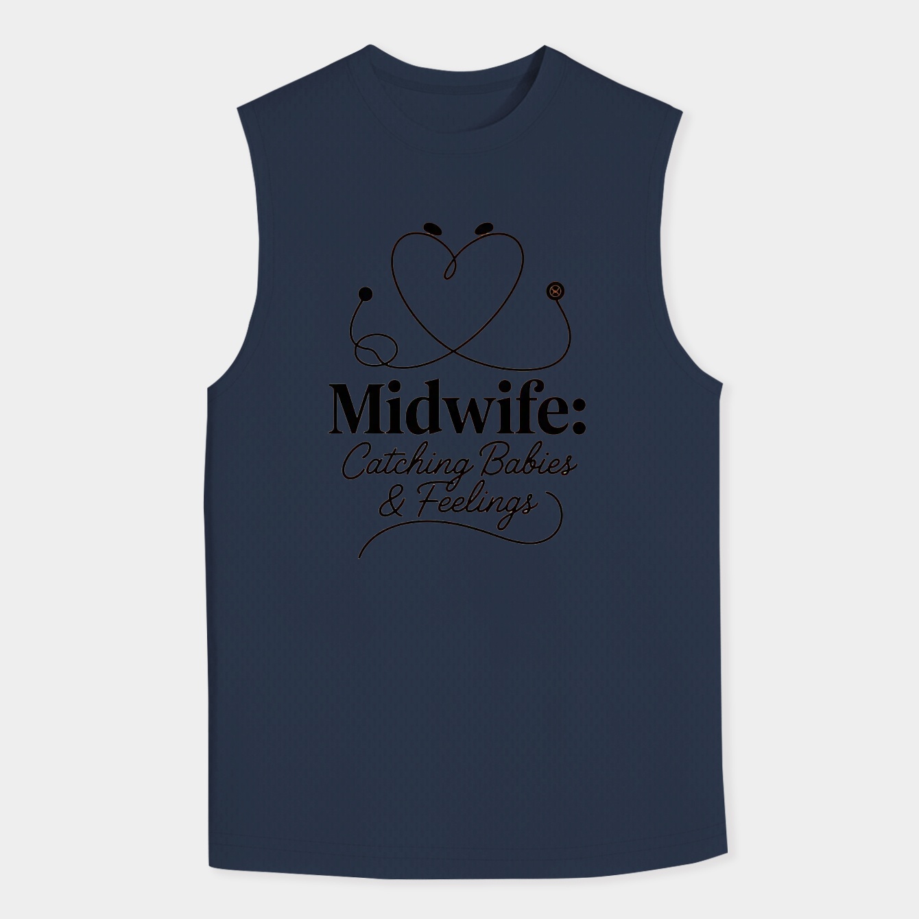 Midwife Christmas Gift - Professional Pride - Funny Midwifery Quote Men's Tank Top