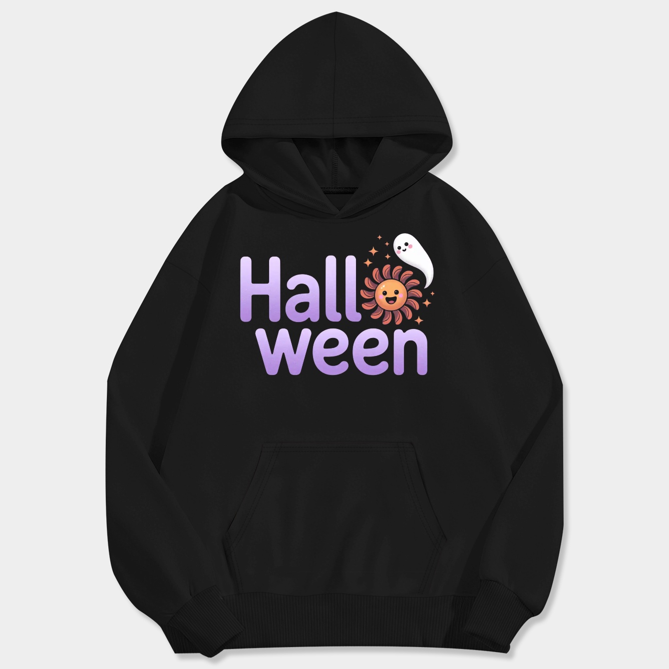 cute halloween ghost Men's Big & Tall Hoodie