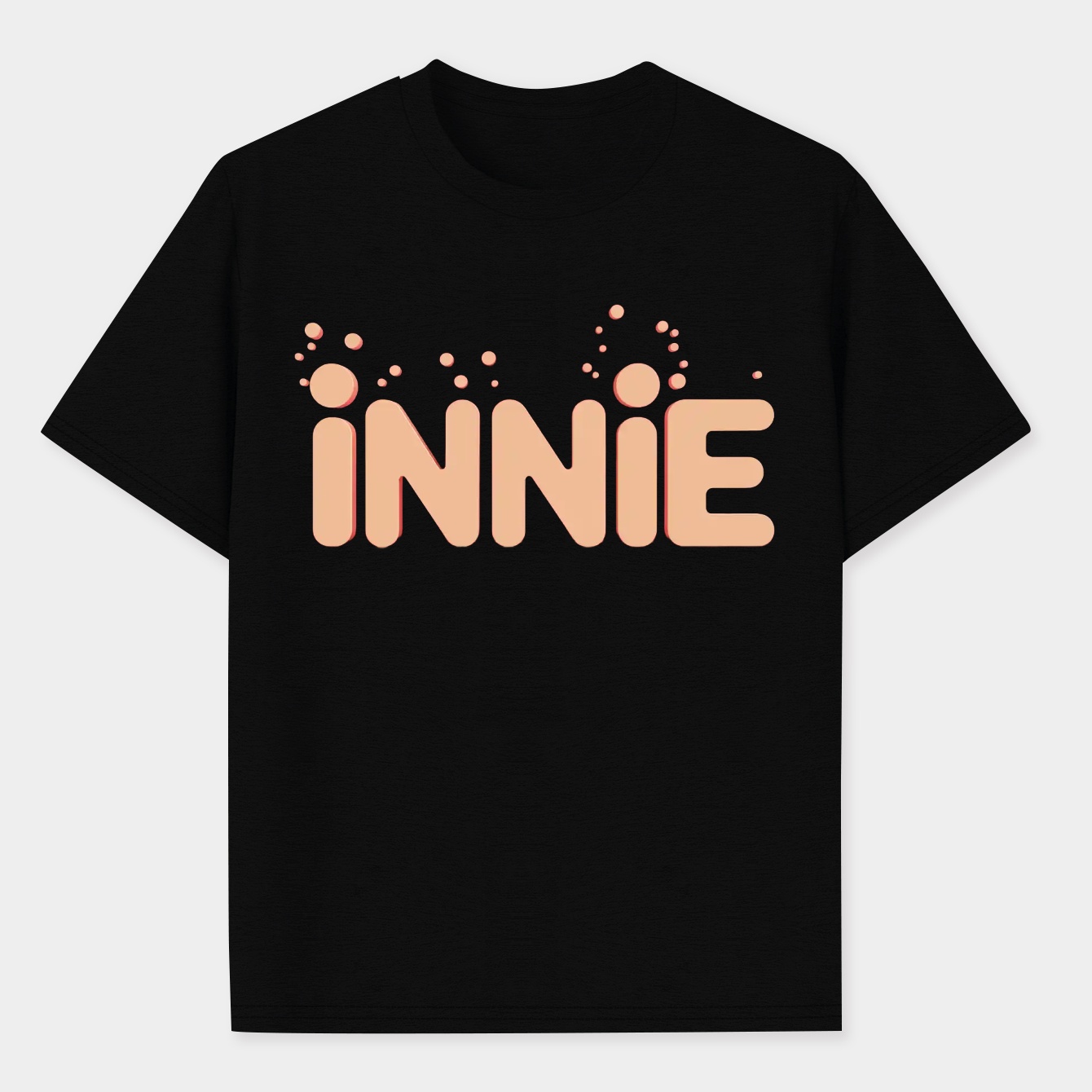 Innie Bold Letter Design Men's Performance Athletic T-Shirt