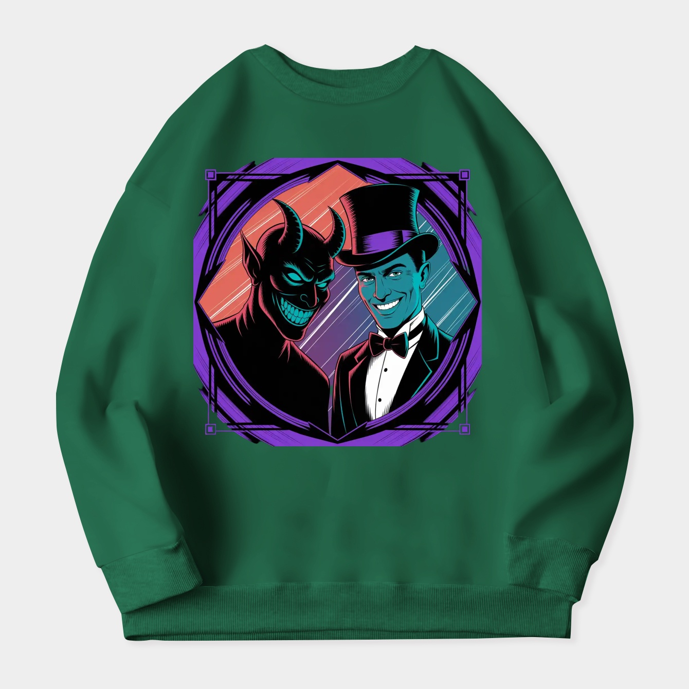 Alastor and His Shadow - Hazbin Hotel Women's Plus Size Sweatshirt
