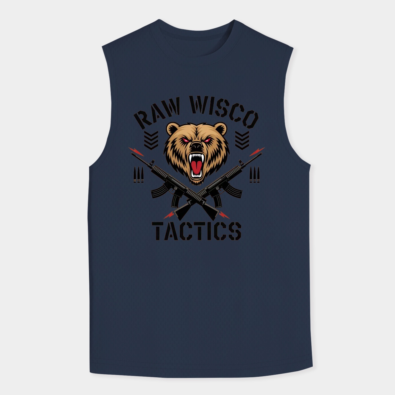 Raw Wisco Tactics of An Opportunist Men's Big & Tall Tank Top