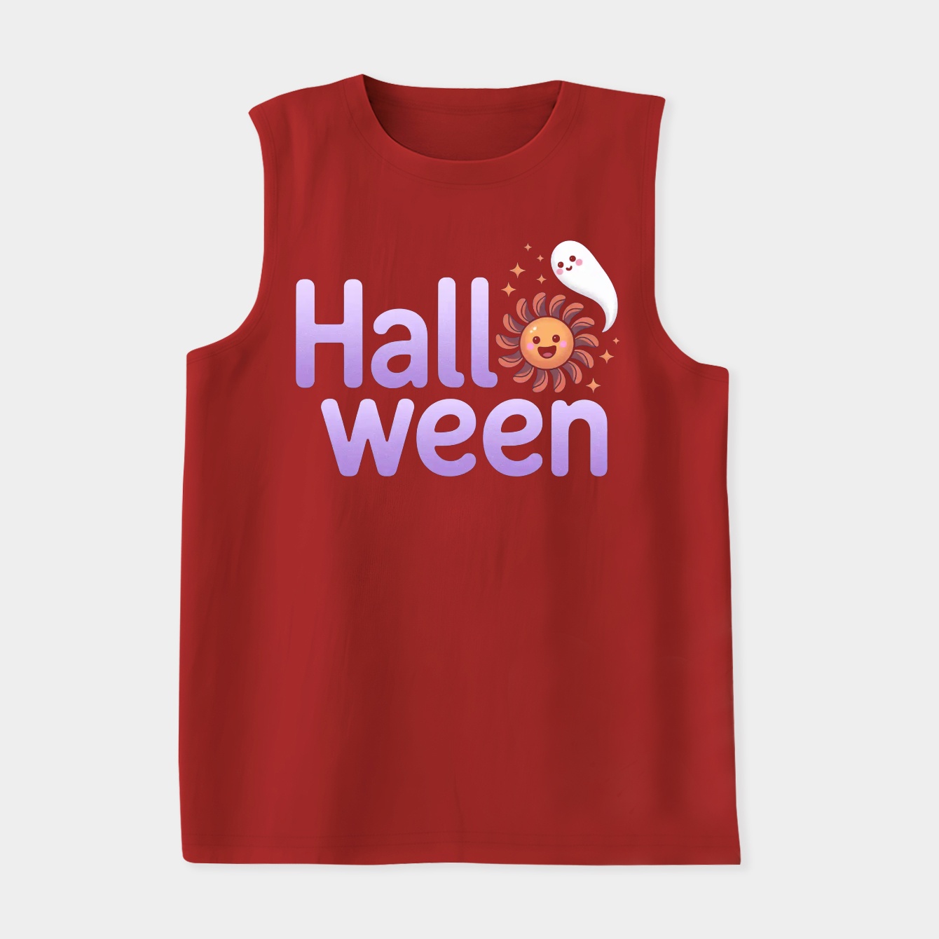 cute halloween ghost Women's Soft Tank Top