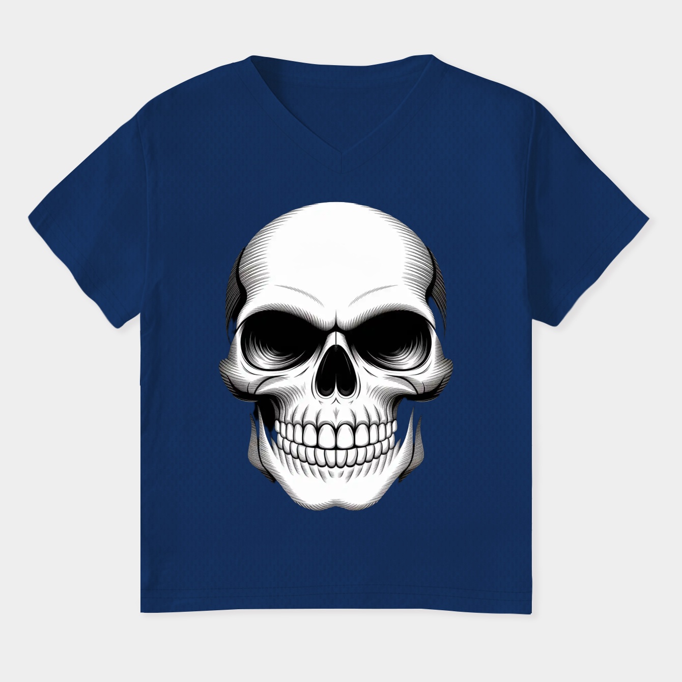 Barrel Grinning Skull Face