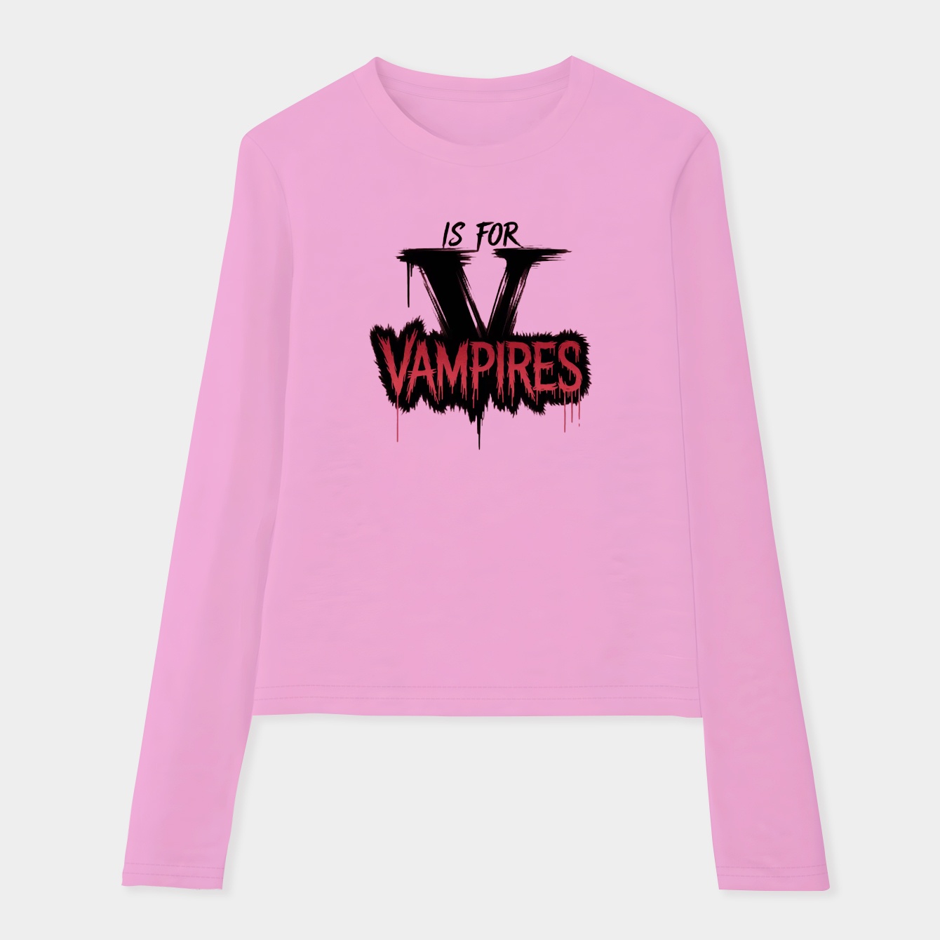 V is for Vampire Women's Soft Long Sleeve T-Shirt