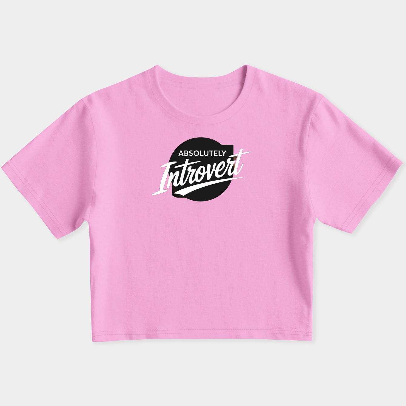 absolutely introvert Women's Slim Fit Baby Tee