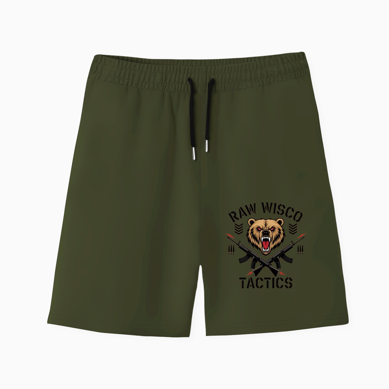 Raw Wisco Tactics of An Opportunist Men's Quick-Dry Athletic Shorts