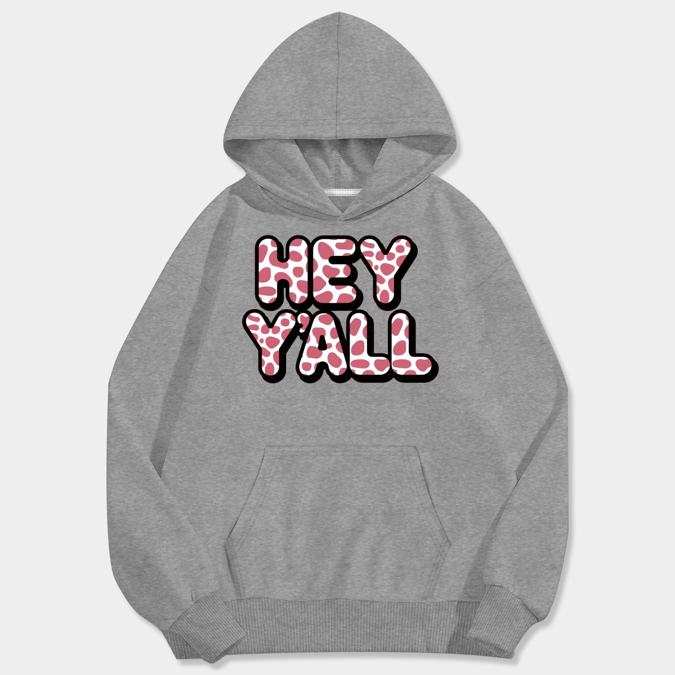 Pink Cow Print "Hey Yall" Country