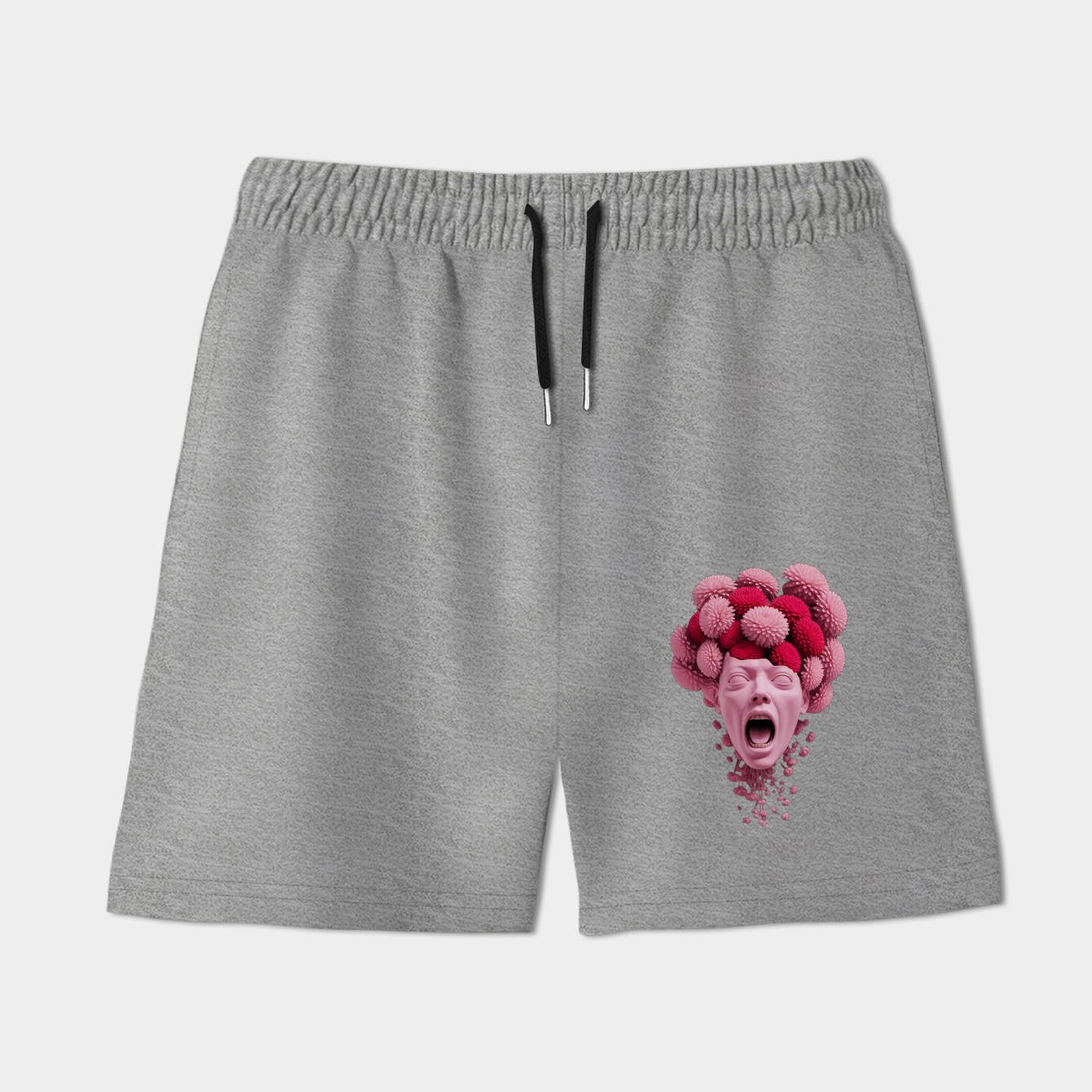 Scream with Blossoms Men's Shorts