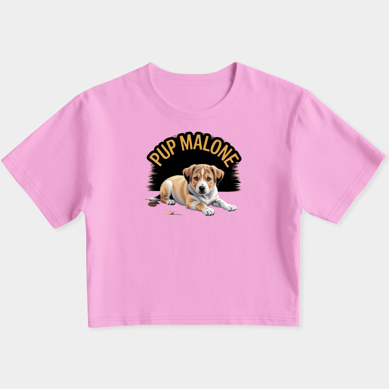 Pup Malone Women's Slim Fit Baby Tee