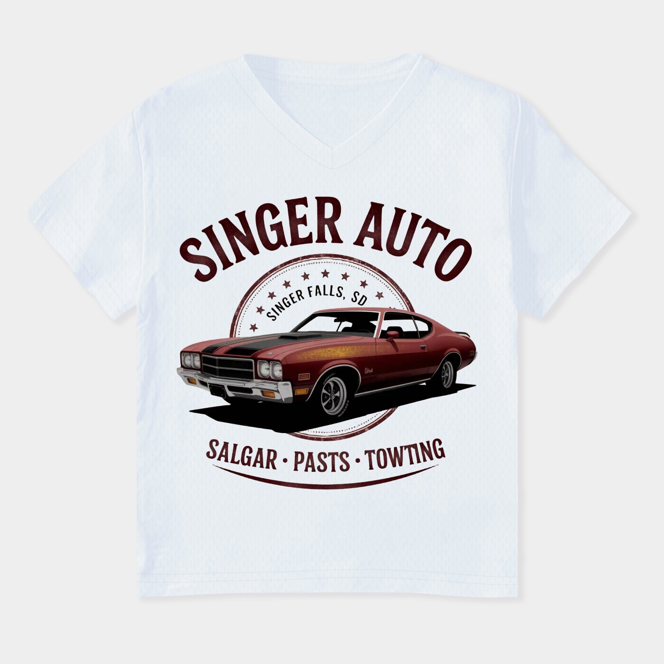 SINGER AUTO Sioux Falls SD Women's Plus Size V-Neck T-Shirt