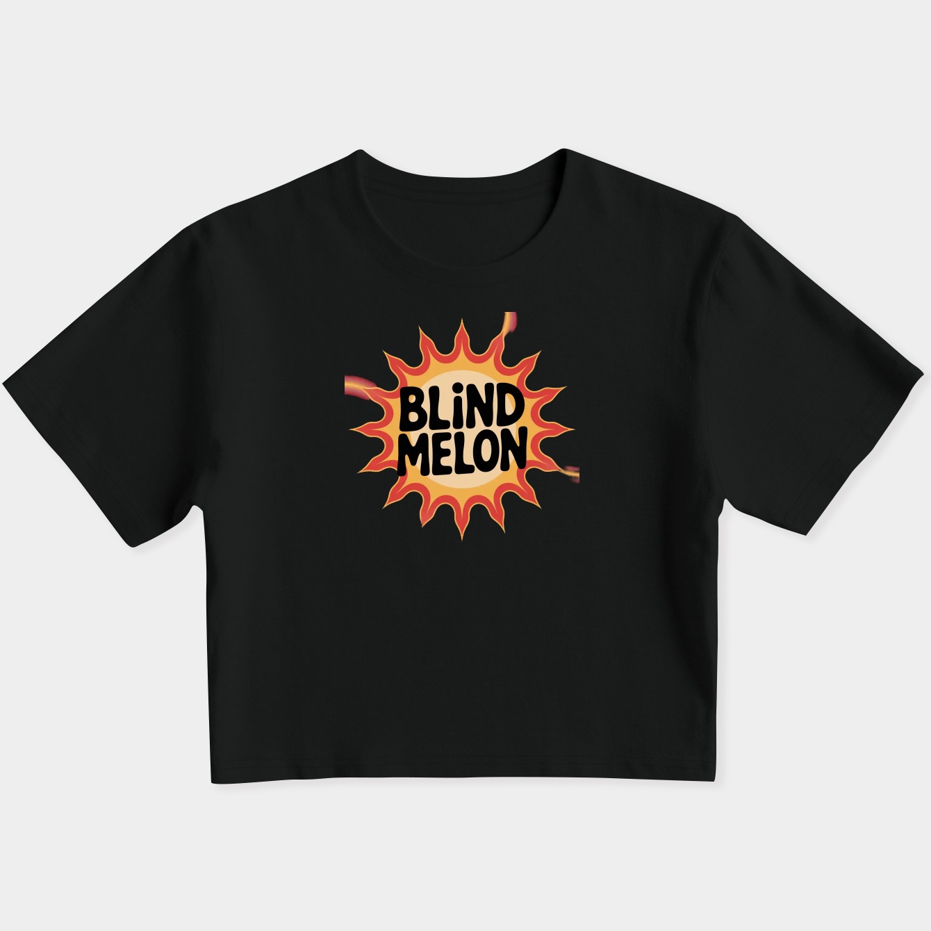 Blind Melon Sunburst Design Women's Slim Fit Baby Tee