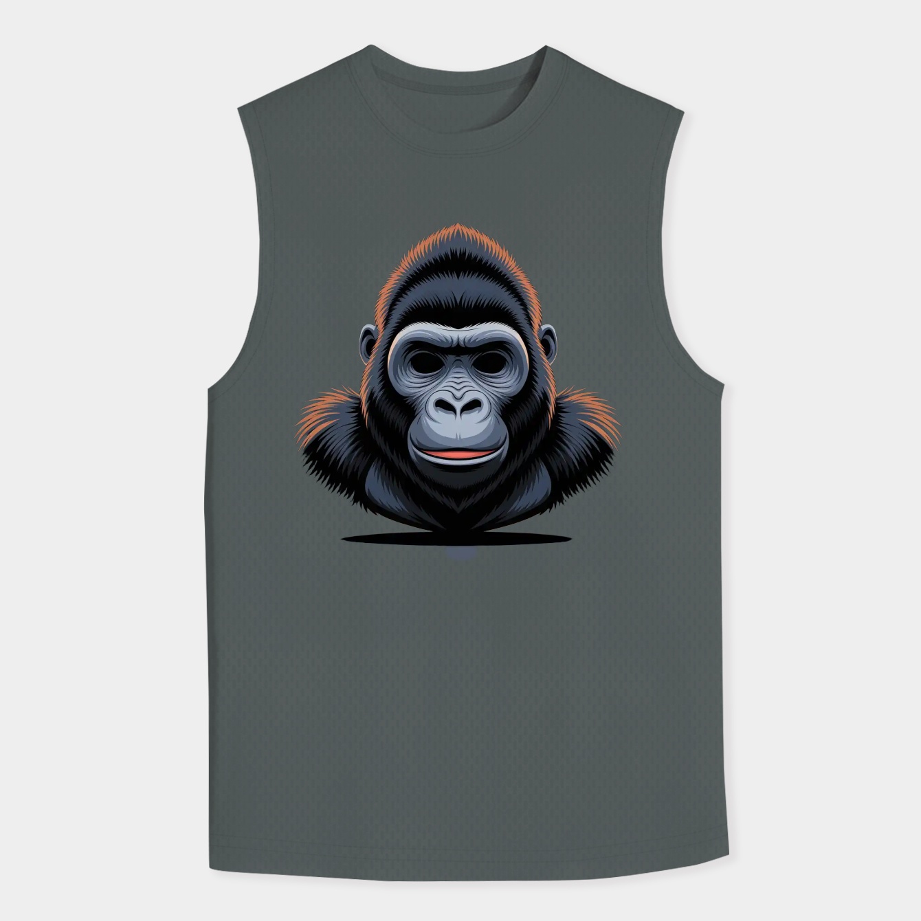 Gorilla Mask Pattern Yellow Pack Men's Big & Tall Tank Top