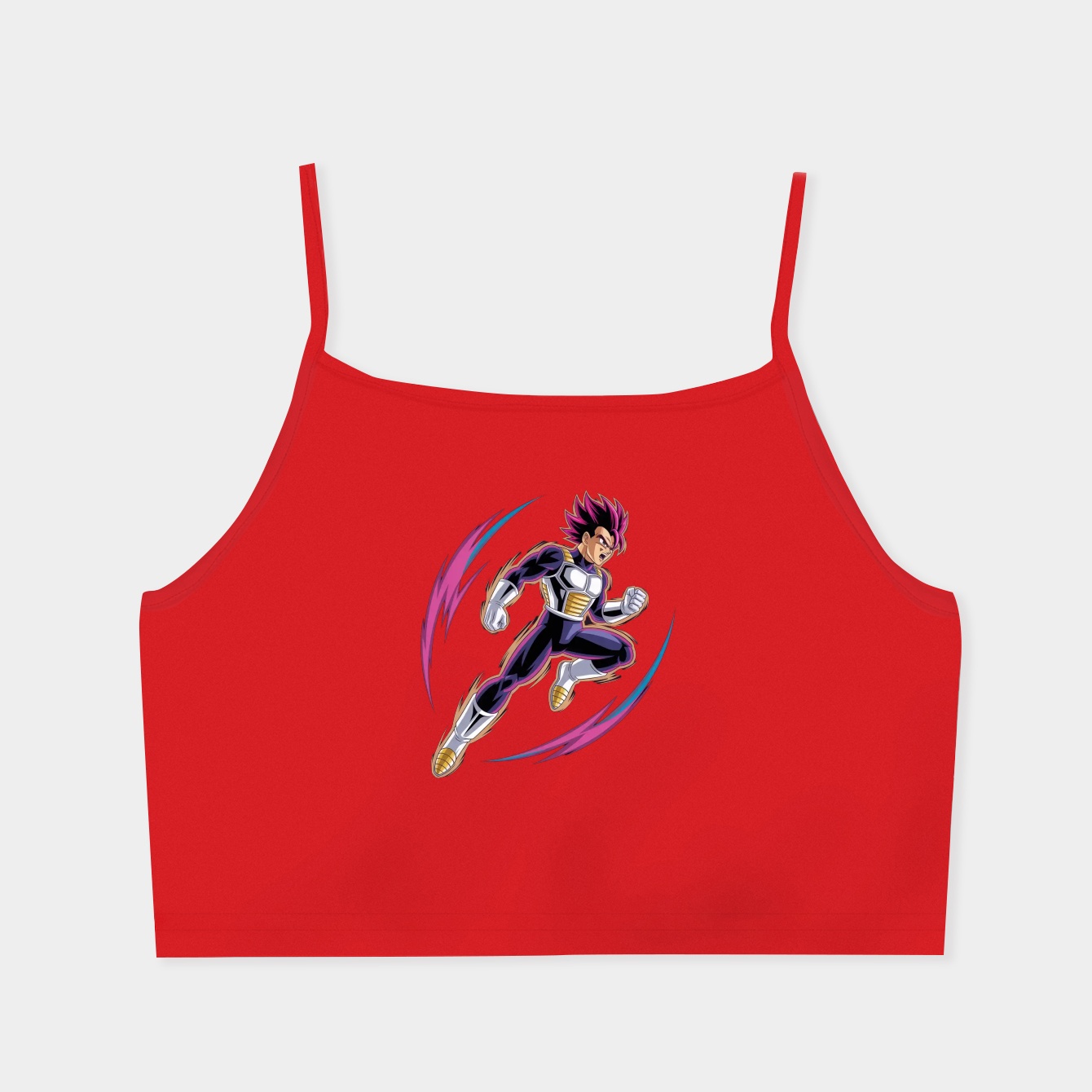 vegeta dynamic power pose Women's Spaghetti Strap Tank Top