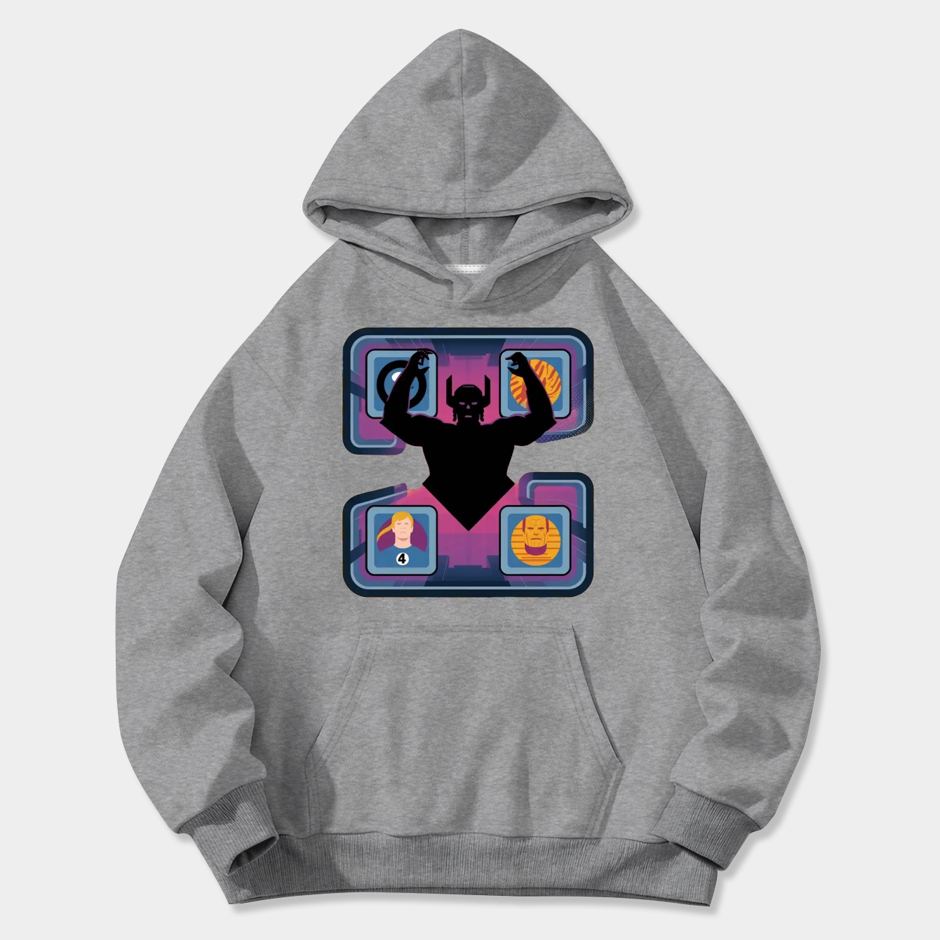 The Fantastic Four: First Steps Fantastic Four Versus Galactus Women's Plus Size Hoodie