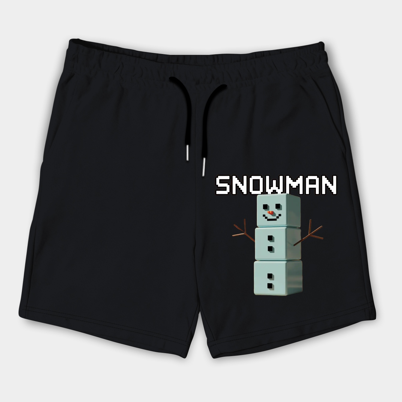 Minecraft Snowman Blocky Style