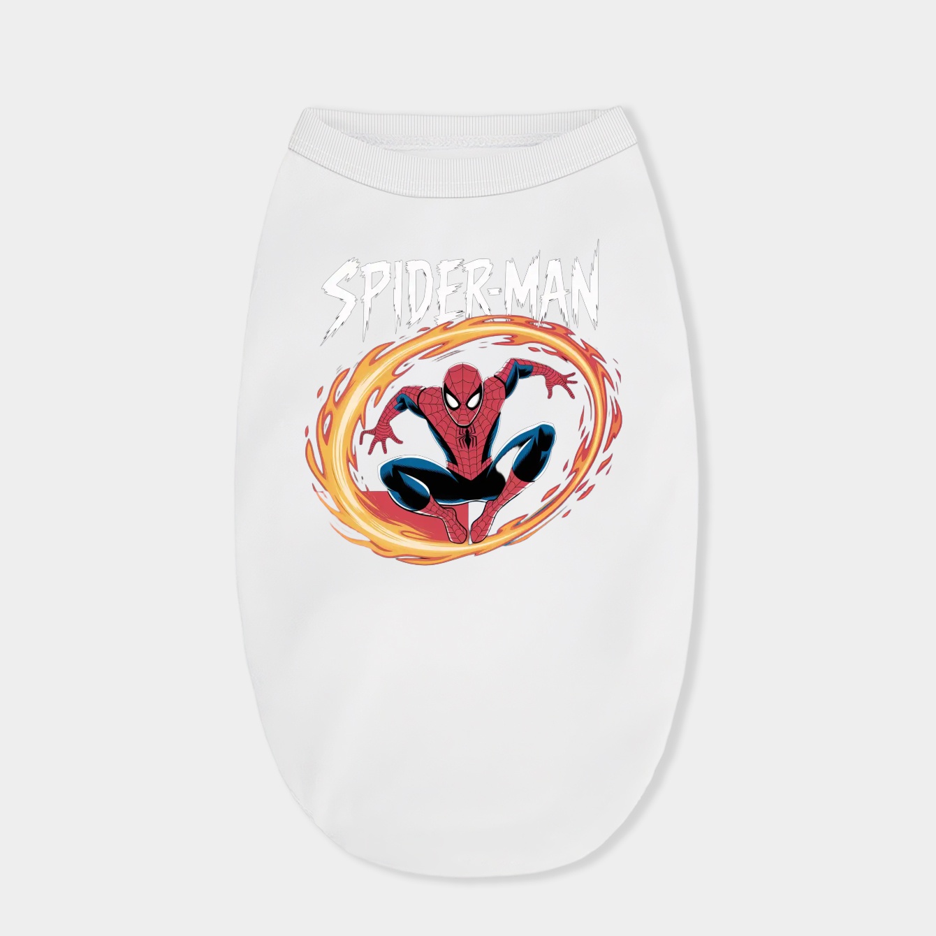 Spider-Man Flames Dog Shirt