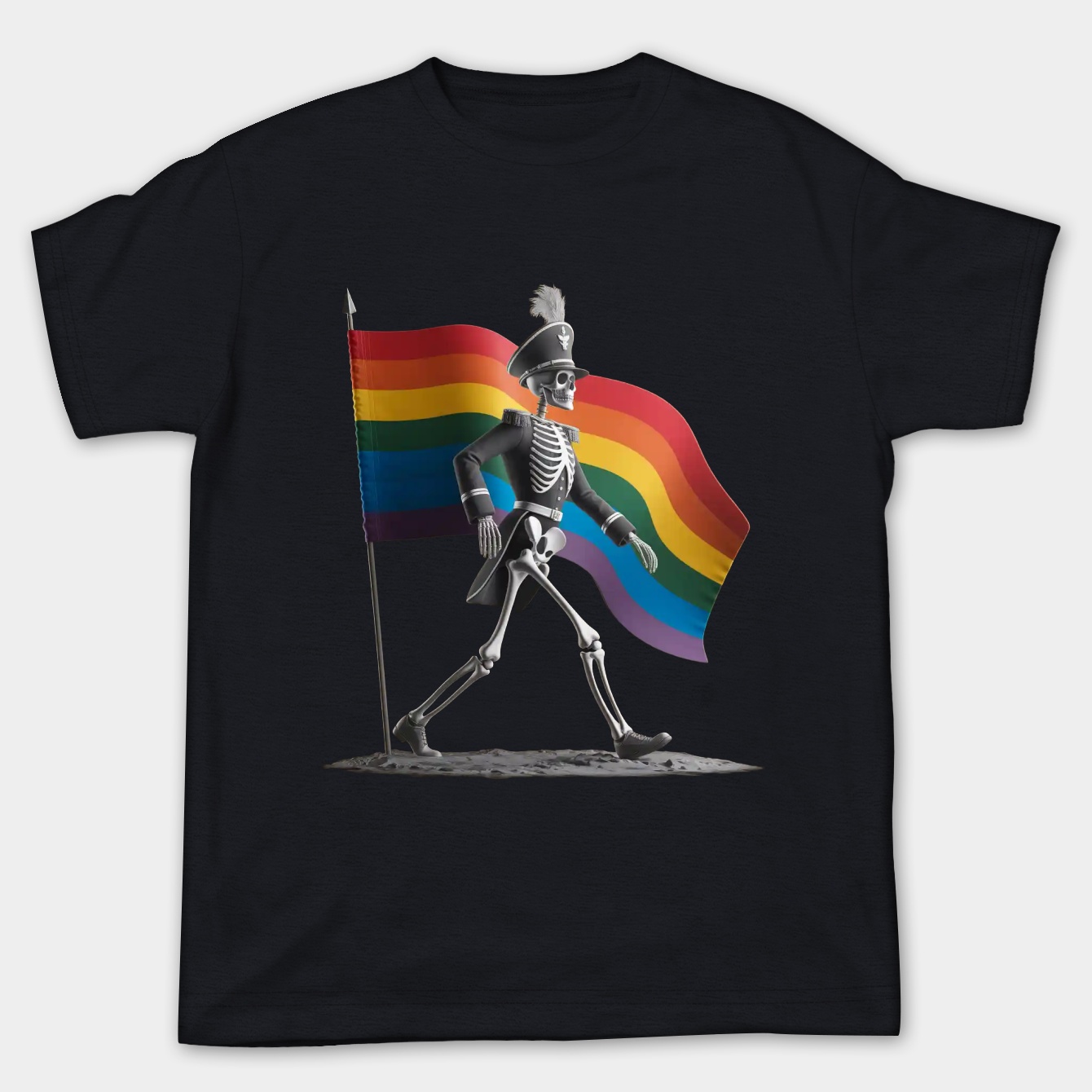 Black flag parade Women's Plus Size T-shirt