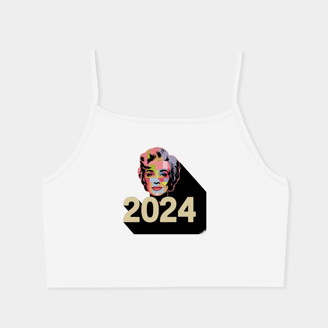 Kamala Harris Portrait - 2024 Women's  Spaghetti Strap Tank Top
