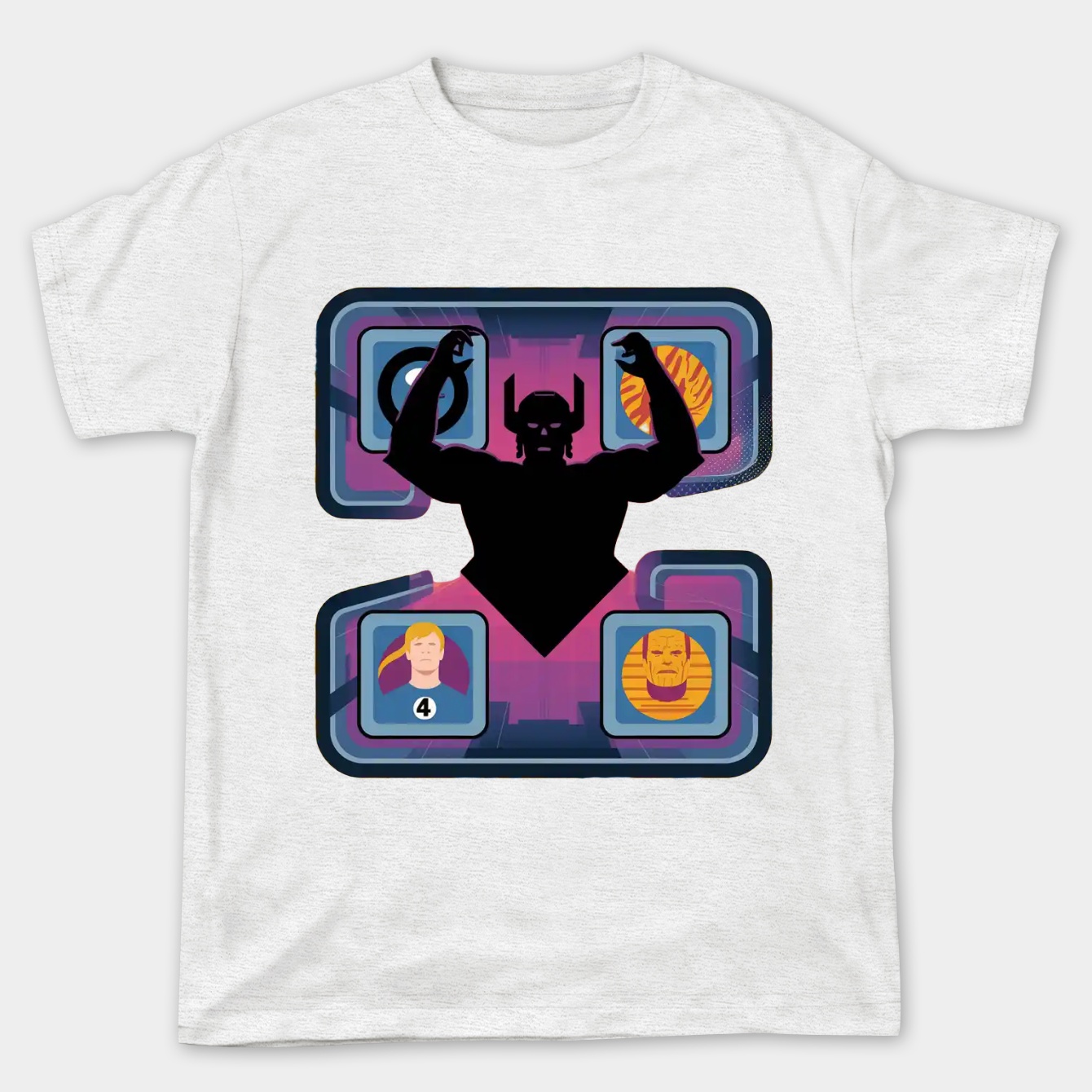 The Fantastic Four: First Steps Fantastic Four Versus Galactus Women's Plus Size T-shirt