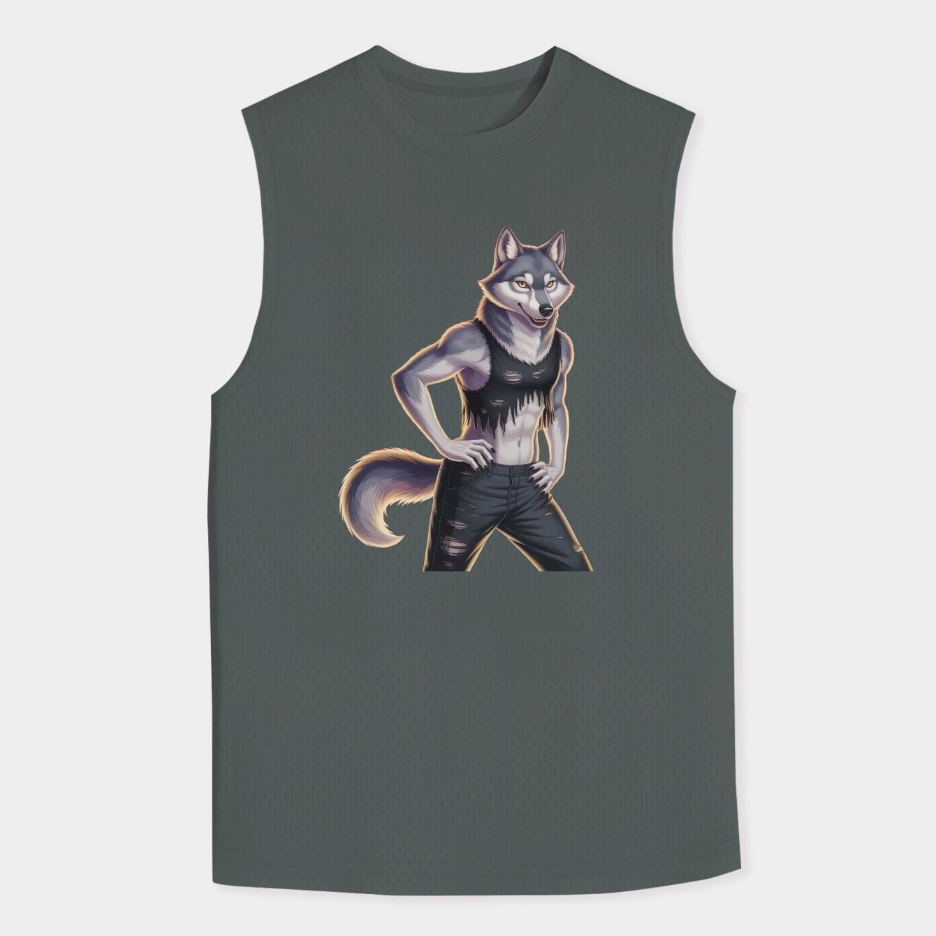 Vortex in Crimson Flames Men's Tank Top