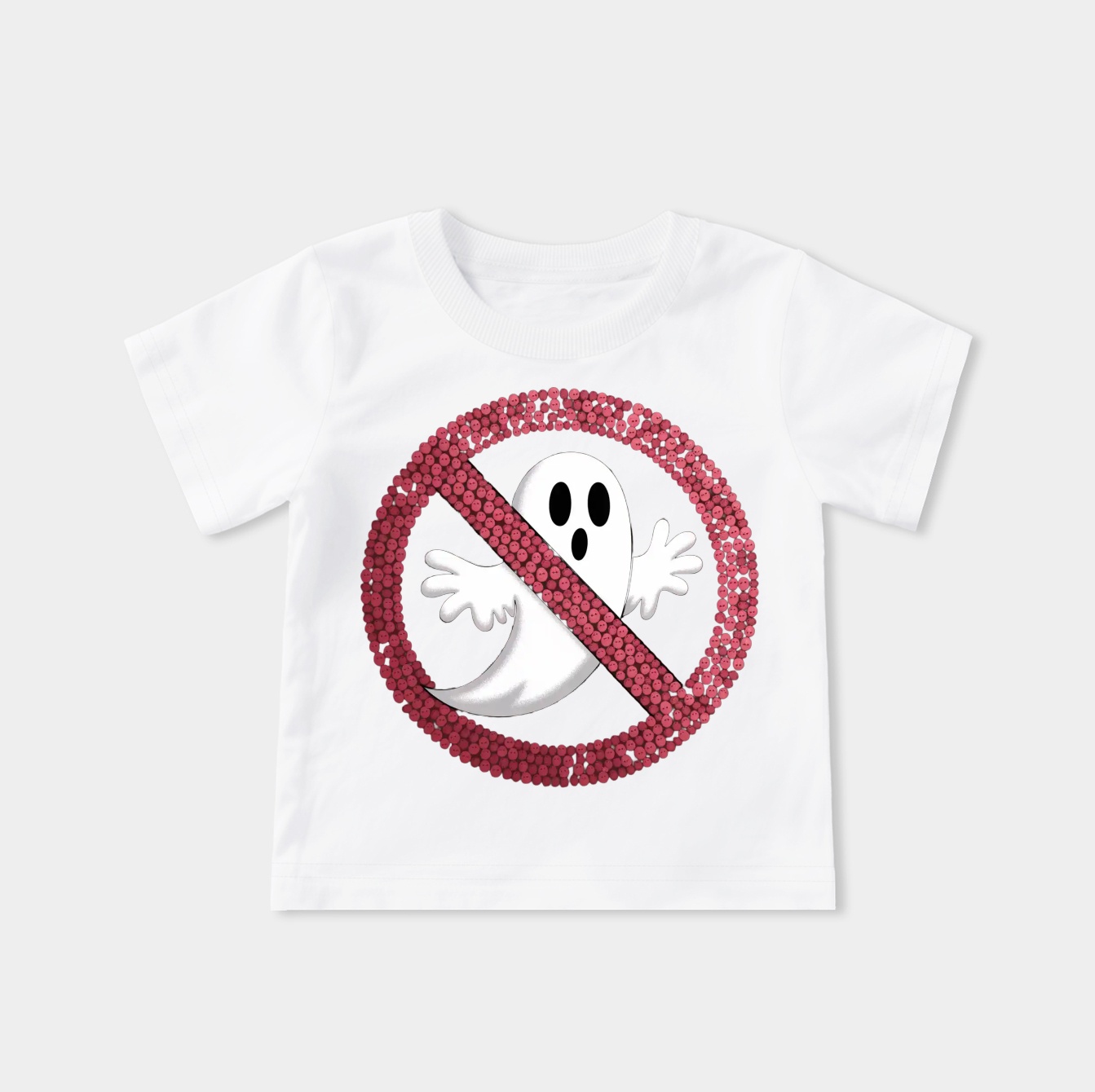 ghost pattern in red and white Youth Classic T-Shirt
