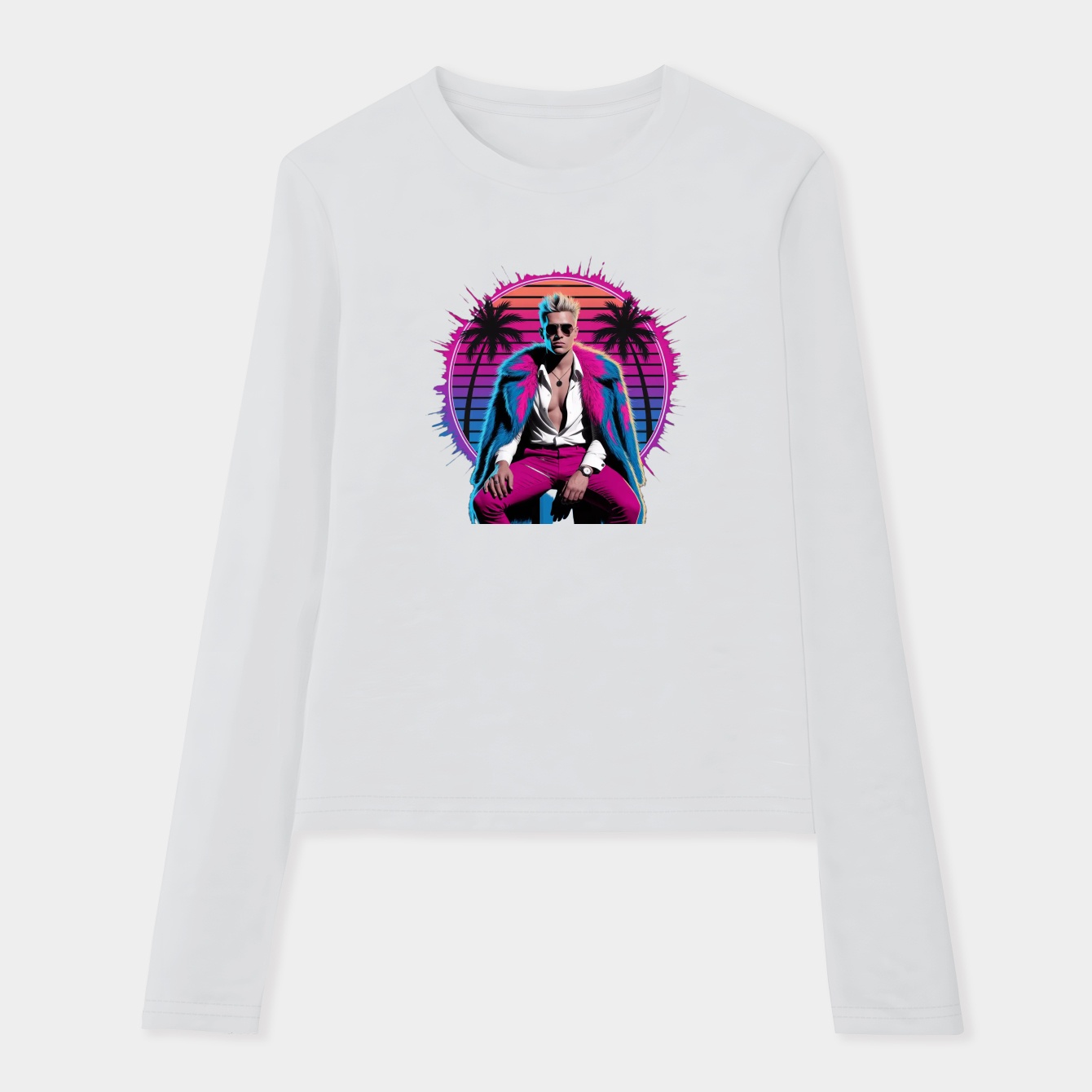 Donquixote Doflamingo Neon Vibes Women's Soft Long Sleeve T-Shirt