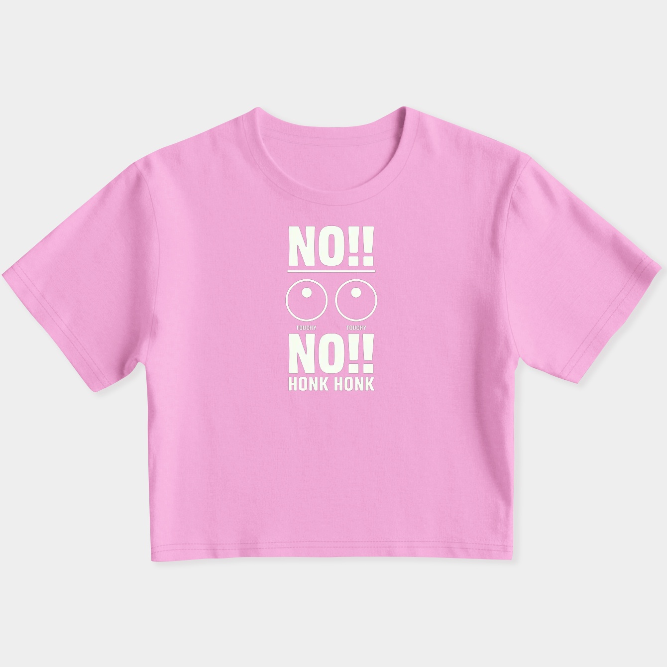 No touchy touchy Women's Slim Fit Baby Tee