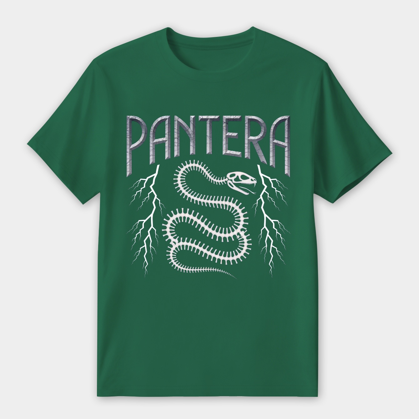 Pantera logo with coiled snake illustration.