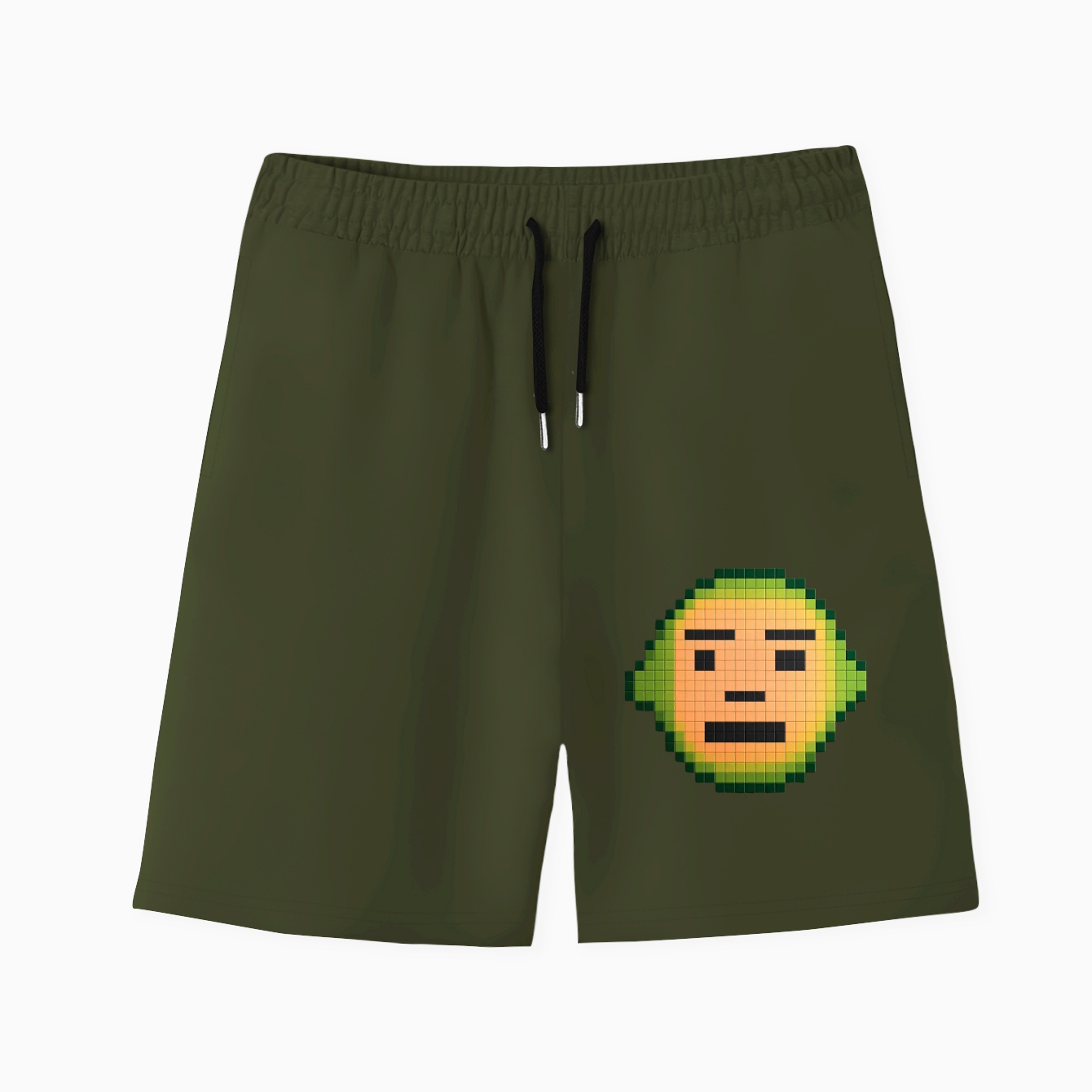 Creeper face pixel pattern Minecraft Men's Quick-Dry Athletic Shorts