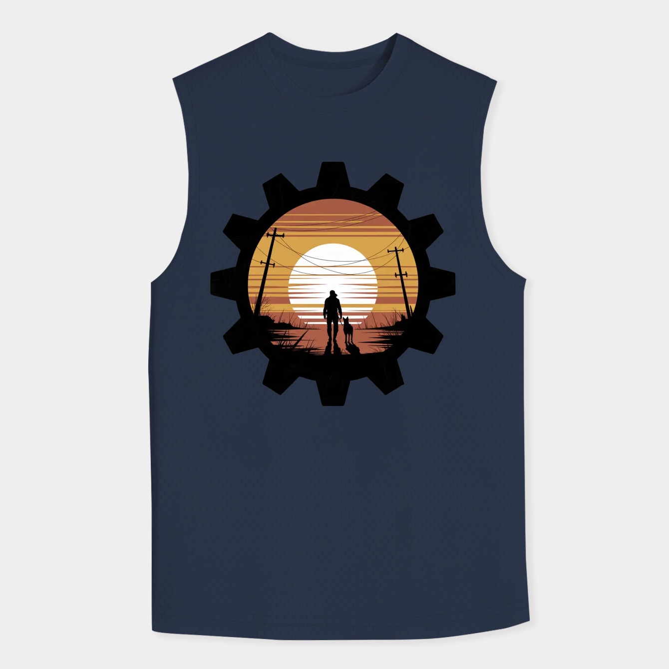 A Lone Wanderer Men's Big & Tall Tank Top