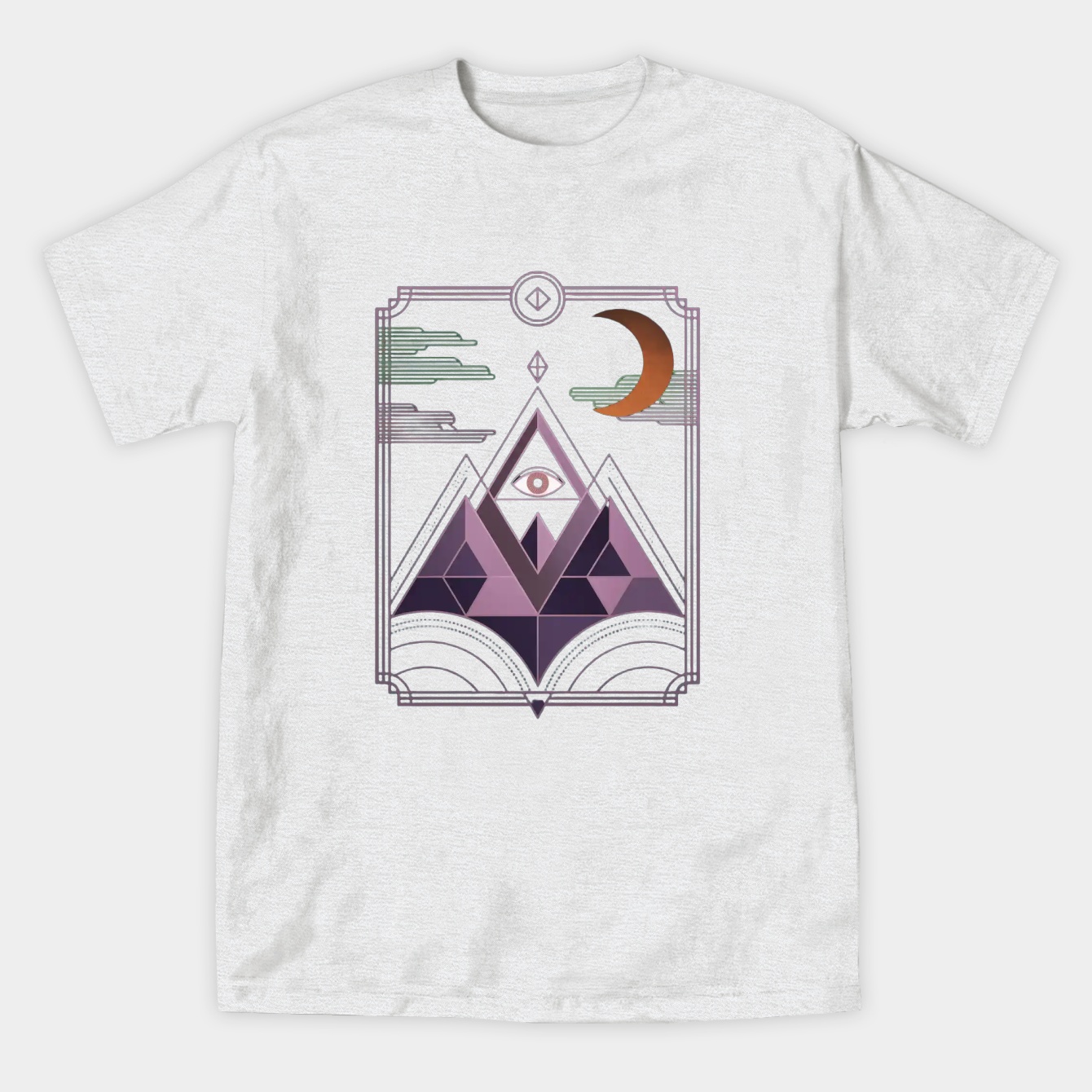 Mount Death Geometric Night Women's Athletic Performance T-Shirt