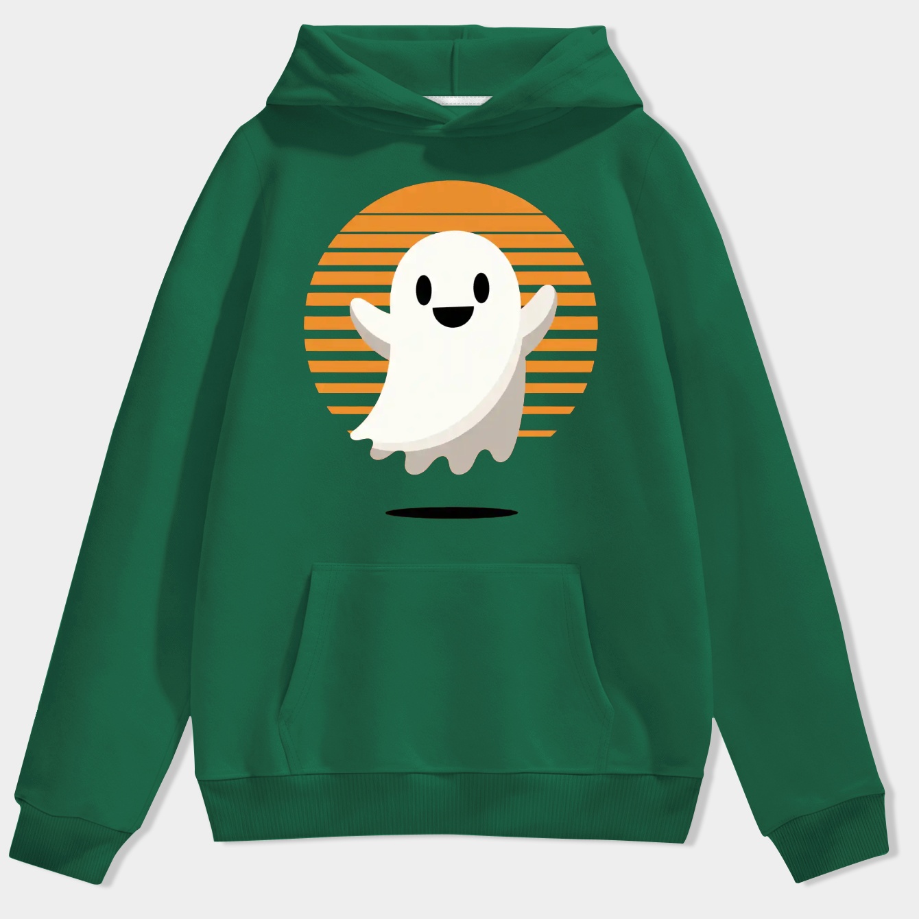 Cute Ghost Pocket Men's Hoodie