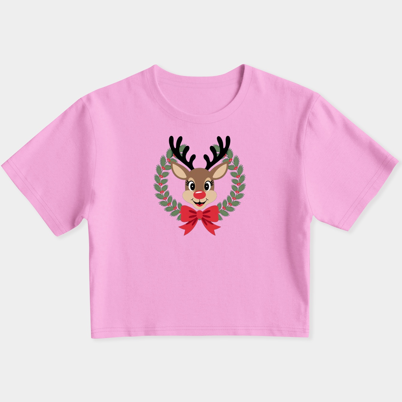 Rudolph Women's Slim Fit Baby Tee